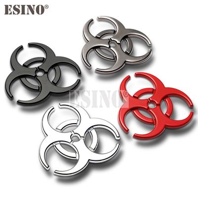 Nou Universal Cool Fashion Aliaj de Zinc Metal Biochimie Caroserie Metal Crom 3D Embleme Insignă Autocolant Decal Accesoriu Auto
