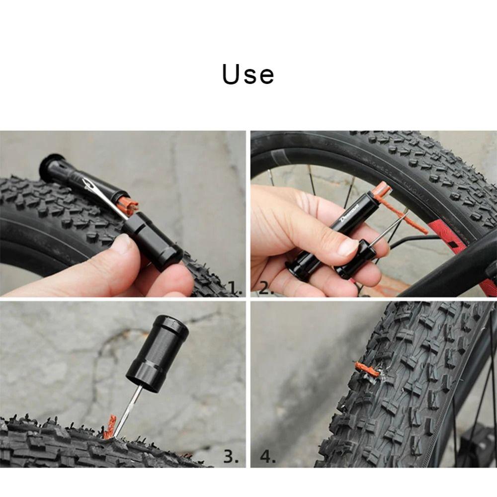 High Viscosity Tubeless Maintain Tool with Handlebar Plug Bike Tire Repair Kit  Road Bike