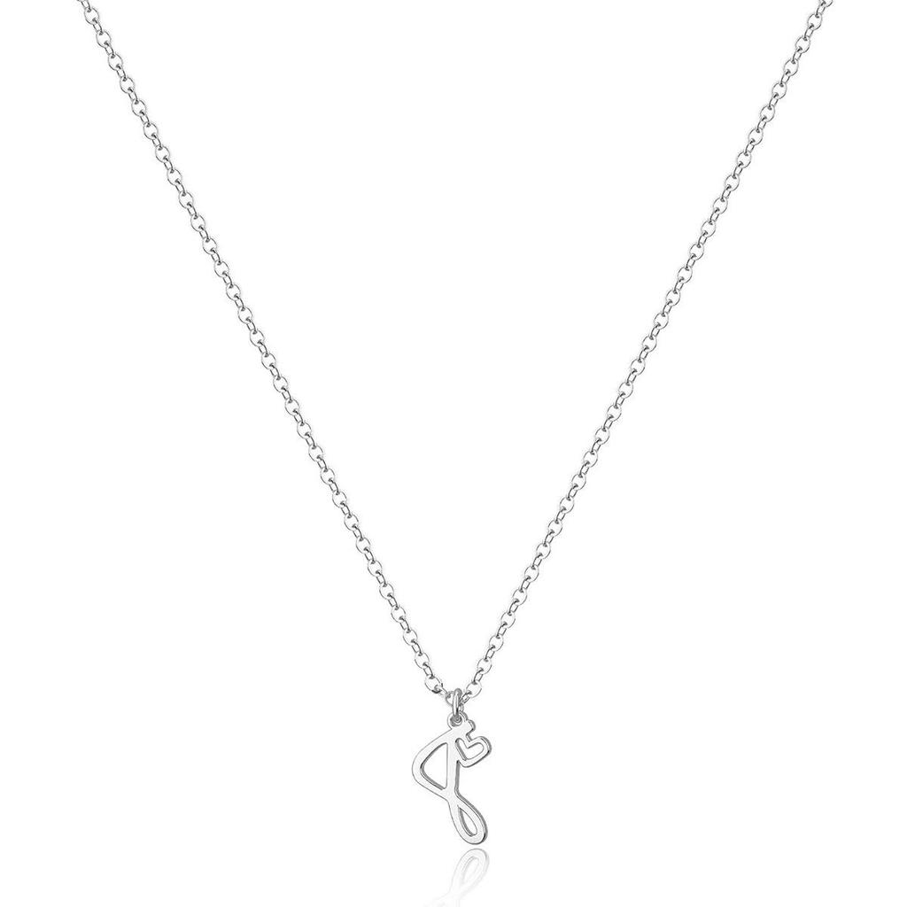 Stainless Steel Luxury Letter Necklace - Women's Stylish Clavicle Chain