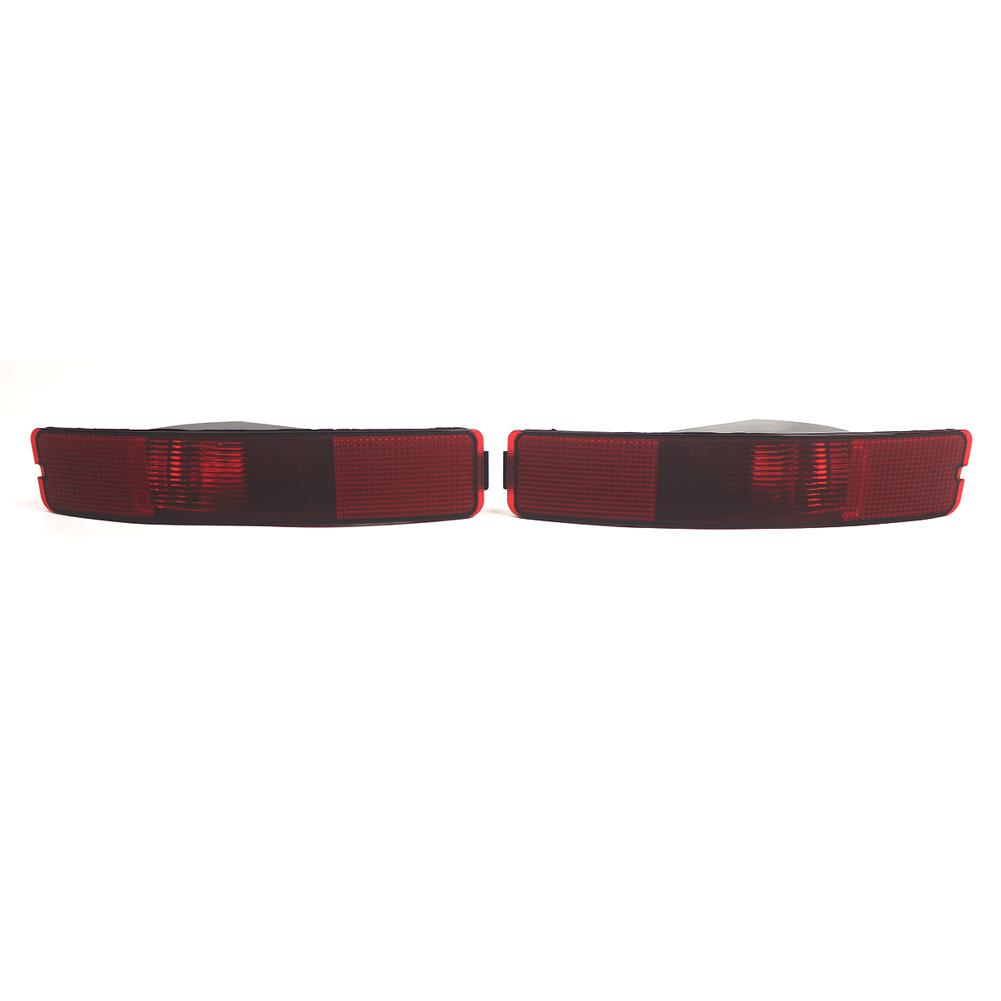 Red Rear Bumper Tail Central Fog Lamp Rear Bumper Tail Light Rear Bumper Reflector Stop Lamp for Volvo XC90 2003 2004 2005 2006