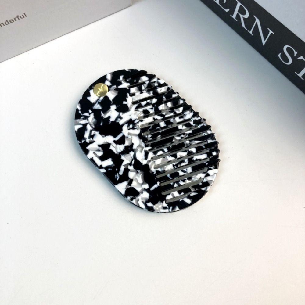 Mini Hair comb Acetate Mirror comb portable Makeup Mirror  Travel