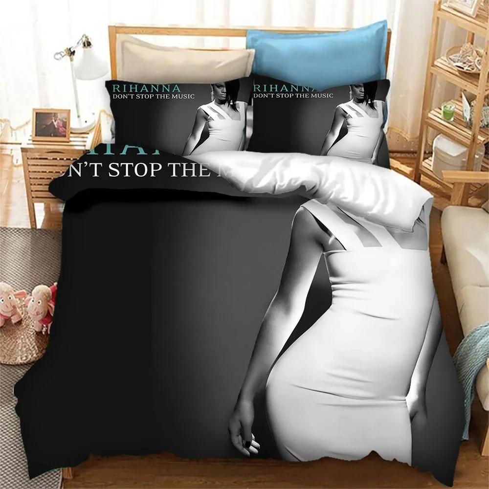Singer NH Star Printed Bedding Set Boys Girls Twin Queen King Size Duvet Cover Pillowcase Bed Boys Adult Bedroom Home Textiles