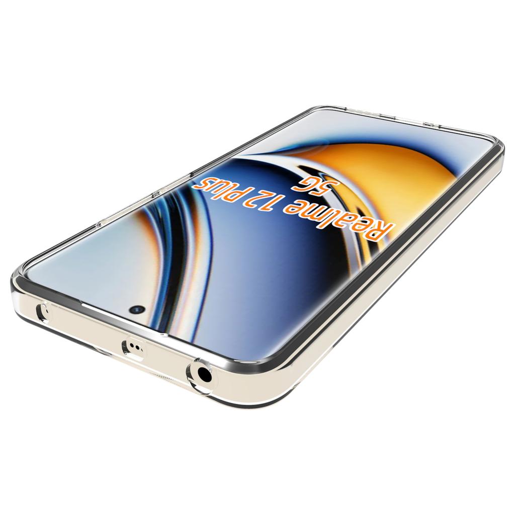 10Pcs/Pack for Realme Narzo 70 5G/Narzo 70 Pro 5G/P1 5G/12 4G/12+ 5G Clear Case Watermark-Free TPU Protective Cover