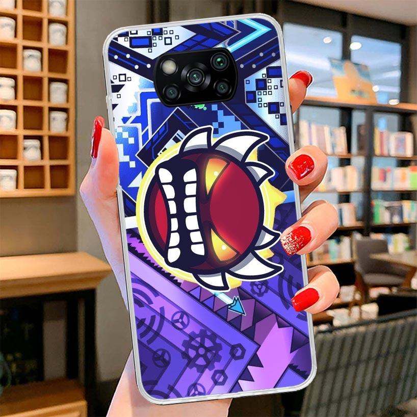 Geometry Dash Game Cover Phone Case For Xiaomi Poco F7 Ultra X7 X6 X5 Pro M7 Redmi 15C 15 13C 13 12C 12 10C 10 9A 9C 9T 9 Shell