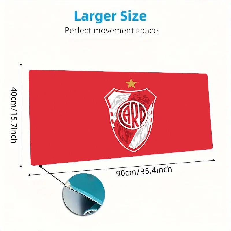 River Plate CARP Print Cushion Non-slip Laptop Tablet Big Mousepad XXL Mat Mini PC Playmat With Lock Edge