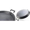 Farigrut Nanbu Ironware Extra Large Iron Pot, Uncoated, for Gyoza, Yakiniku, Frying Pan, Okonomiyaki, Iron Plate, BBQ, Round, Multi-Purpose, Durable,