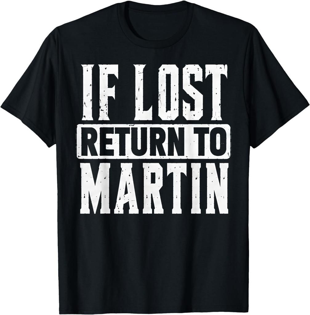 Funny If Lost Return To Martin Couple Matching T-Shirt