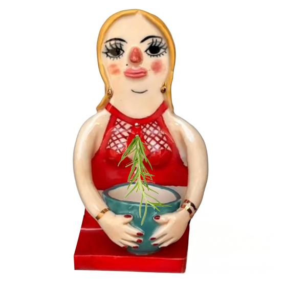 Miska na odstraňování bylinek 3-otvorová pryskyřice Sexy ženy Odstraňovač bylinek Kuchyňské bylinky Nástroj na odstraňování listů pro tymián bazalku rozmarýn