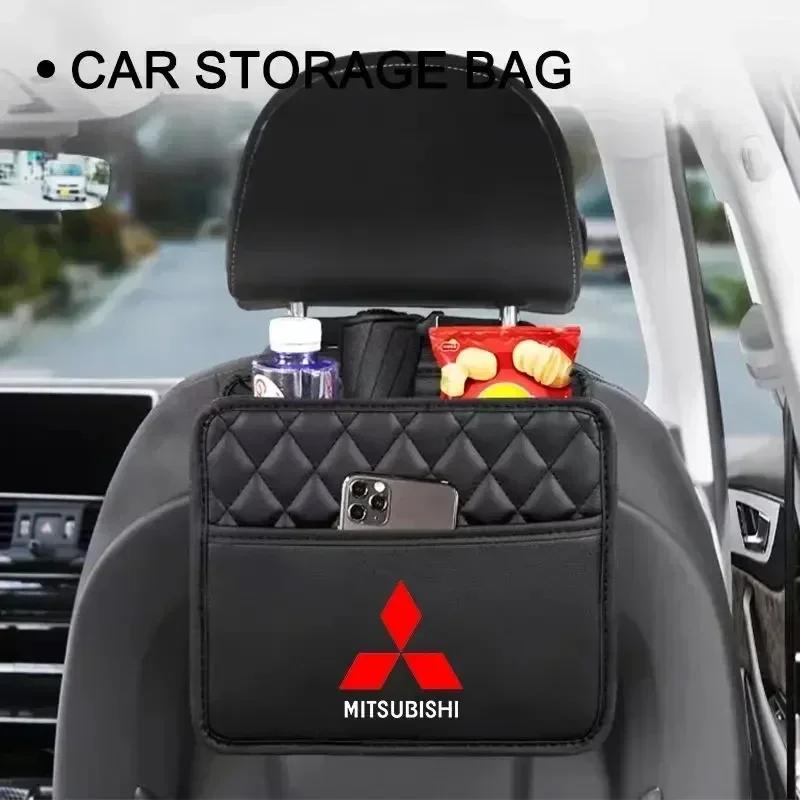 Car Storage Bag Multi-function Seat Back Storage Pocket Suspension for Mitsubishi Asx Lancer Pajero Outlander L200 Evo Lancer Ex