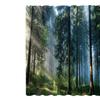 Shower Curtain Waterproof And Mildew-Proof Digital Printing Forest Plant Shower Curtain Bathroom Shower Cloth Partition Curtain Free Of Punching