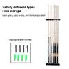 1Pc 6-Slot Wood Snooker Rod Hanging Bracket Wall-Mounted Pool Rod Holding Stands Professional Durable Tools Billiard Accessories