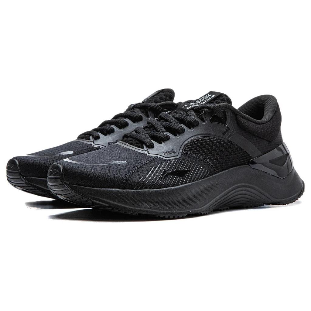 Li Ning Yue Ying Element Rebound Cushioning Low Top Running Shoes Women Running Shoes Black ARHT060-2