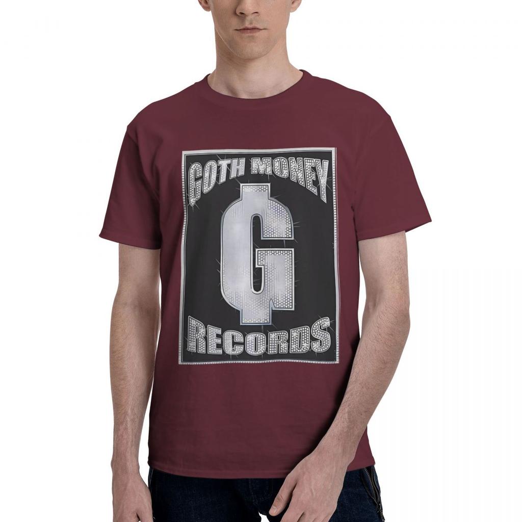 Goth Money Records Bling 100% Bomull Vardaglig Andningsbar Bekväm T-shirt Högkvalitativa Herrkläder Roliga Gåvor