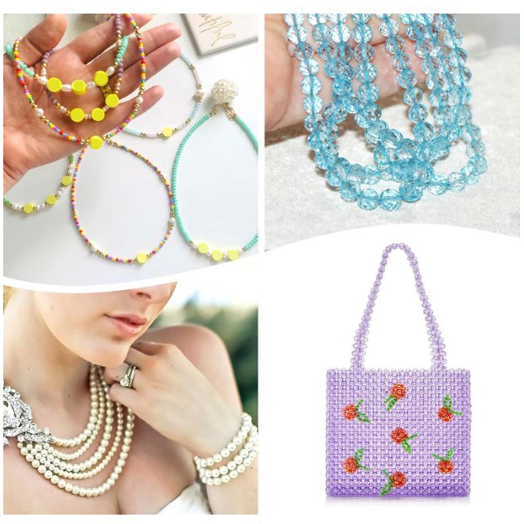 100M Resin Crystal Elastic Cord High Brightness Jewelry Making Thread Transparent DIY Beading Cord Bracelet Threads