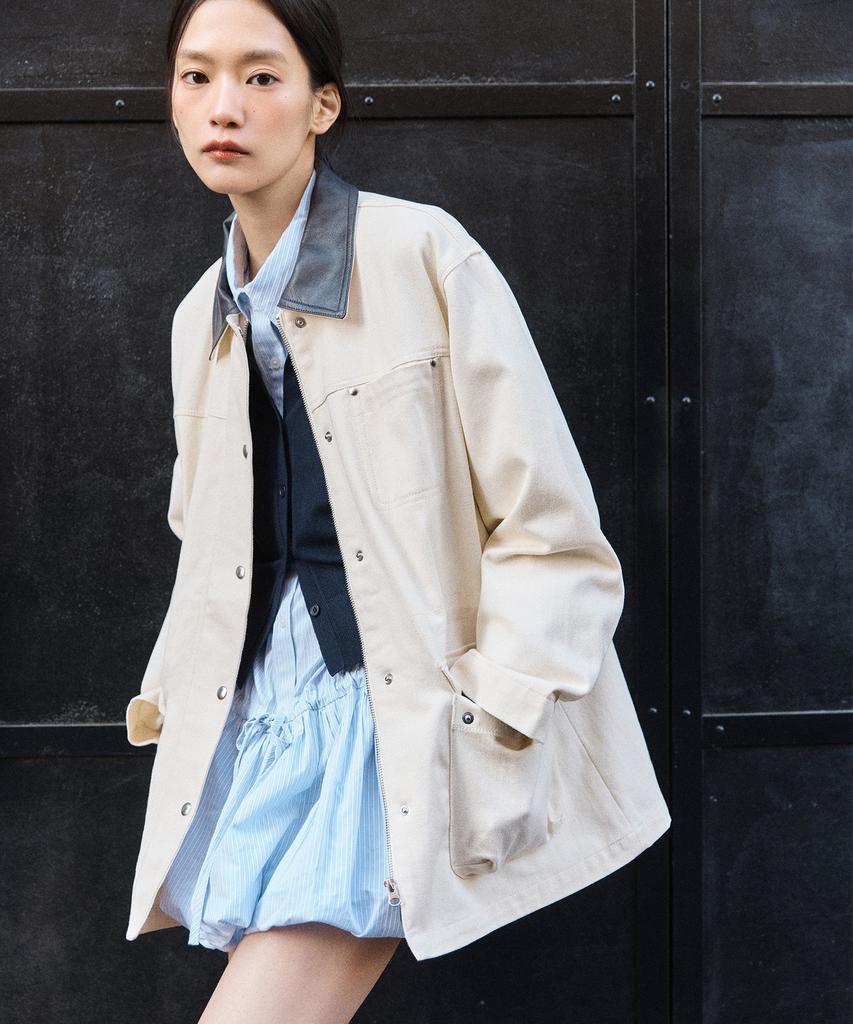 MIXXO Balloon Shirt Collar Dress_Miwowg202C