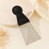 Black Steel Needle Styling Comb