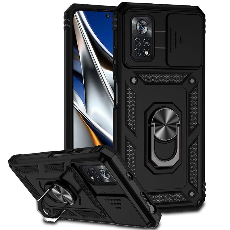 Põrutuskindel liugkaamera objektiivi kaitseümbris Xiaomi Redmi 10C 9T 9A 9C Note 11 10 9 Pro 11S 10S 9S Mi 12 Poco M4 M3 Pro X3 NFC rõnga aluse kate jaoks