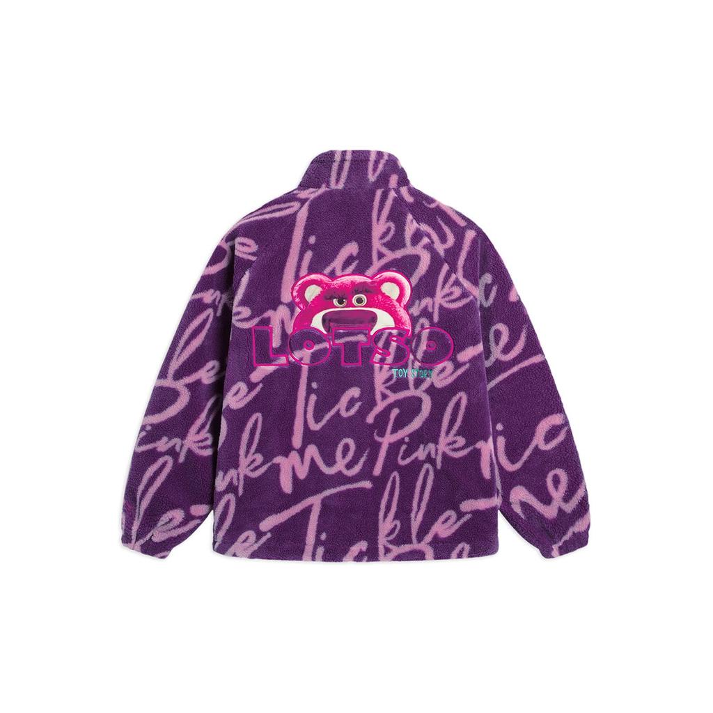 Li Ning x Disney Jacket Unisex Purple/Lotus Purple Print AFDRA16-4