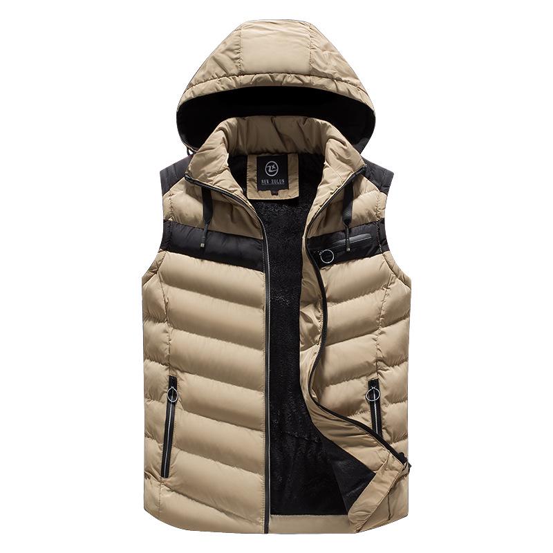 Buy Autumn And Winter Casual Jacket Youth Men 'S Cotton Hooded Vest at