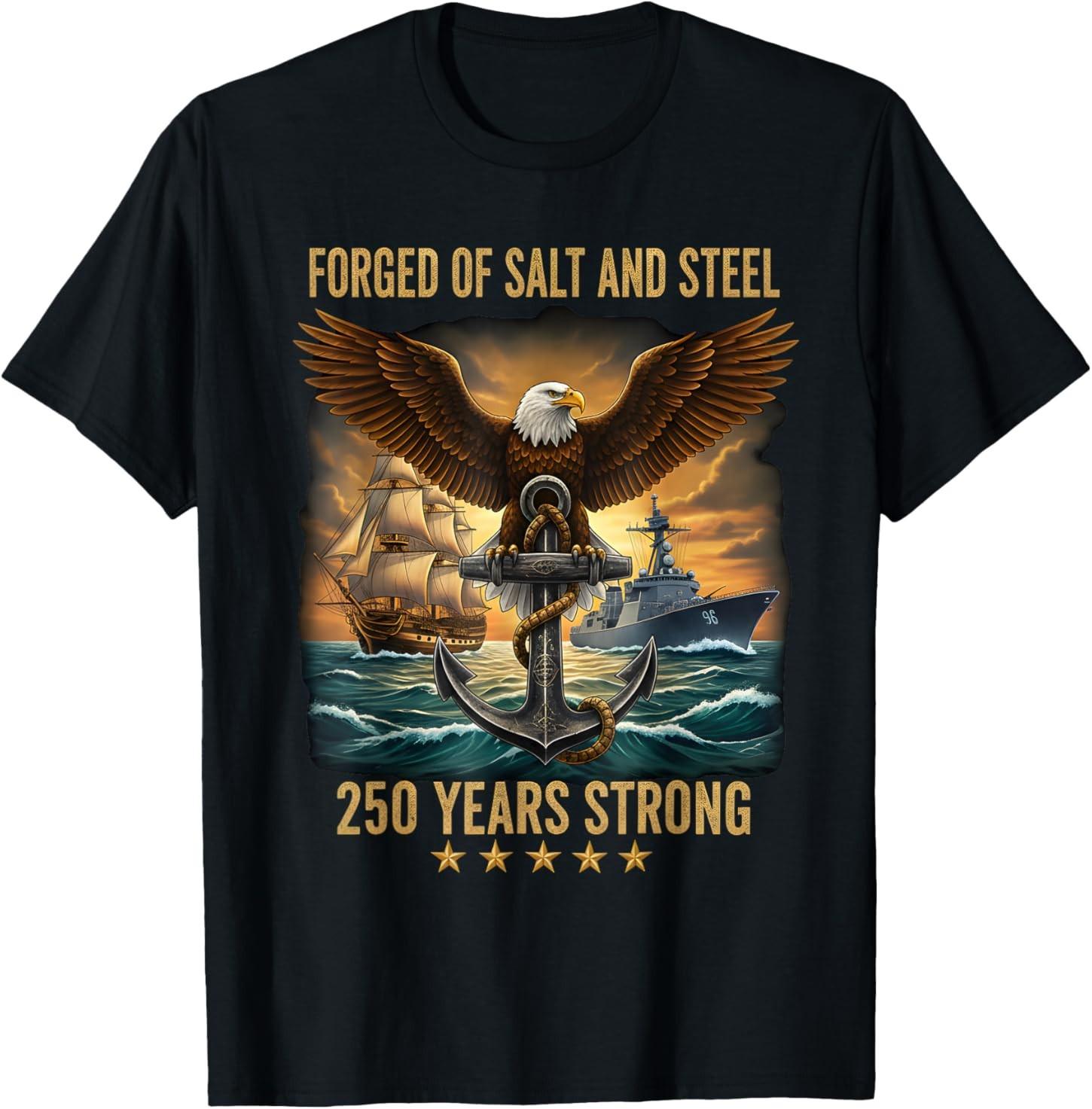 250 Years 1776-2026 250th Birthday Eagle Patriotic T-Shirt S