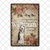Wellcraft  Pet Husky Dog Are Your Friend Wine Cafe Bath Shop Art Metal Tin Sign Wall  Poster Iron Painting Pub D  CM