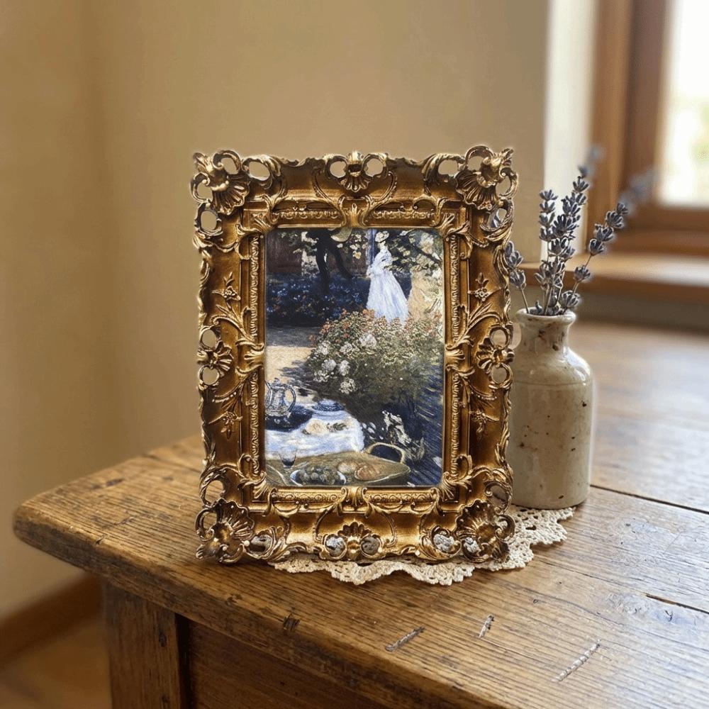 Luxury Ornate Picture Frame Resin Photo Props Frame Ornaments Photo Stand  Studio Decoration