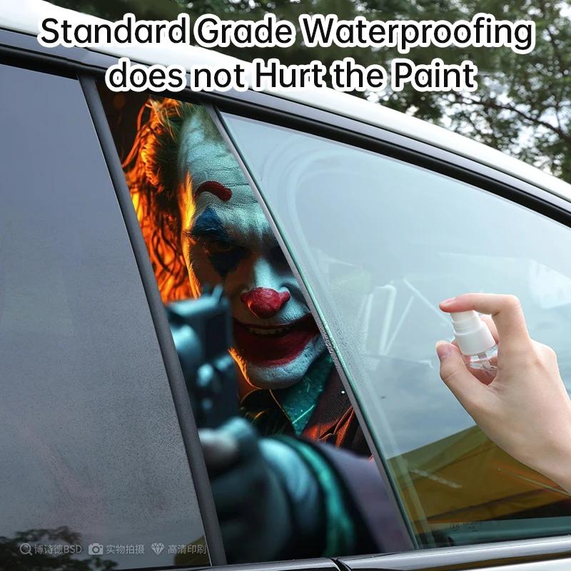 1 pz/2 pz Graffiti Divertente Joker Così Serio Adesivi per Auto Impermeabili Decalcomanie in Vinile per Auto Decorazione Anime per Montante B dell'Automobile
