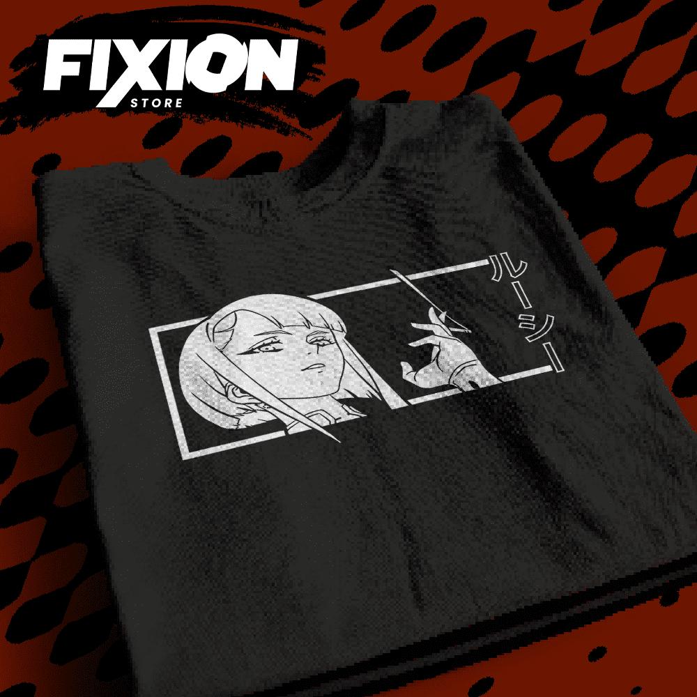 

Caras Anime – Cyber – LucyAnime T Shirt Manga Gift For Anime Lover All Size Cotton XXXL чёрный