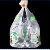 500 Stück Dicke Transparente Handliche Aufbewahrungstasche Zuhause Supermarkt Einkaufstaschen Große Kapazität Kunststoff Aufbewahrungsbeutel mit Griff Haushaltswaren