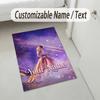 Personalized Crystal Velvet Carpet,Taylor Swift Custom Printed Name, Plush Area Rug For Home Indoor Decor
