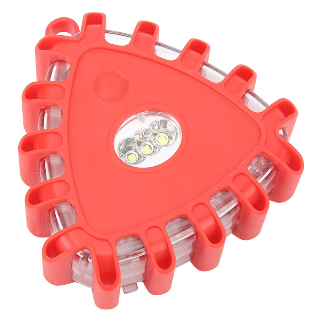 3 Pcs Triangle LED Road Flares Roadside Emergency Safety Light Beacon Flashing Warning Light Kit with Magnetic Base