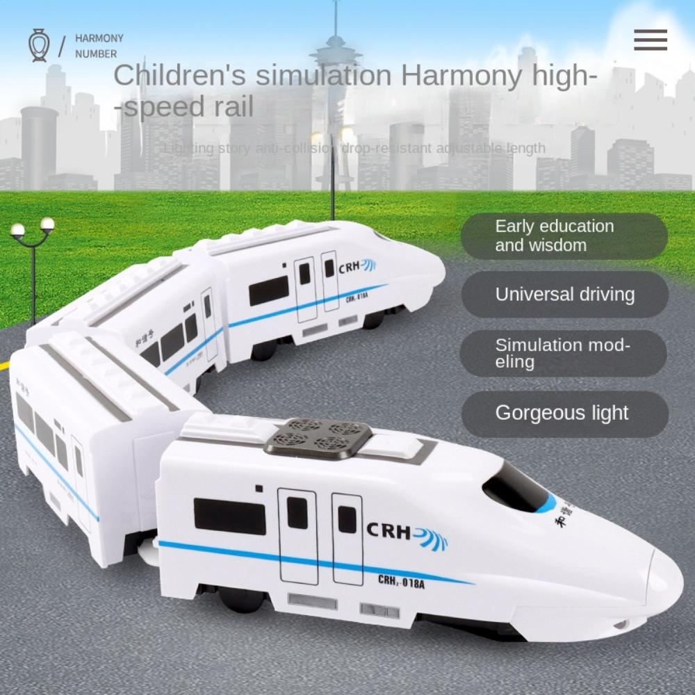 Kids Childrens Small Electric Rail Train Simulation Train Sound Light Music Children's Learning Educational Christmas Gift Present