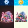 Glow-In-The-Dark Coral Reef Toilet Sticker Luminous Wall Sticker Home Decoration Self-Adhesive Removable Waterproof Car Sticker