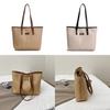 Borsa a Spalla Grande in Rattan Intrecciato con Tasche Interne per Street Style