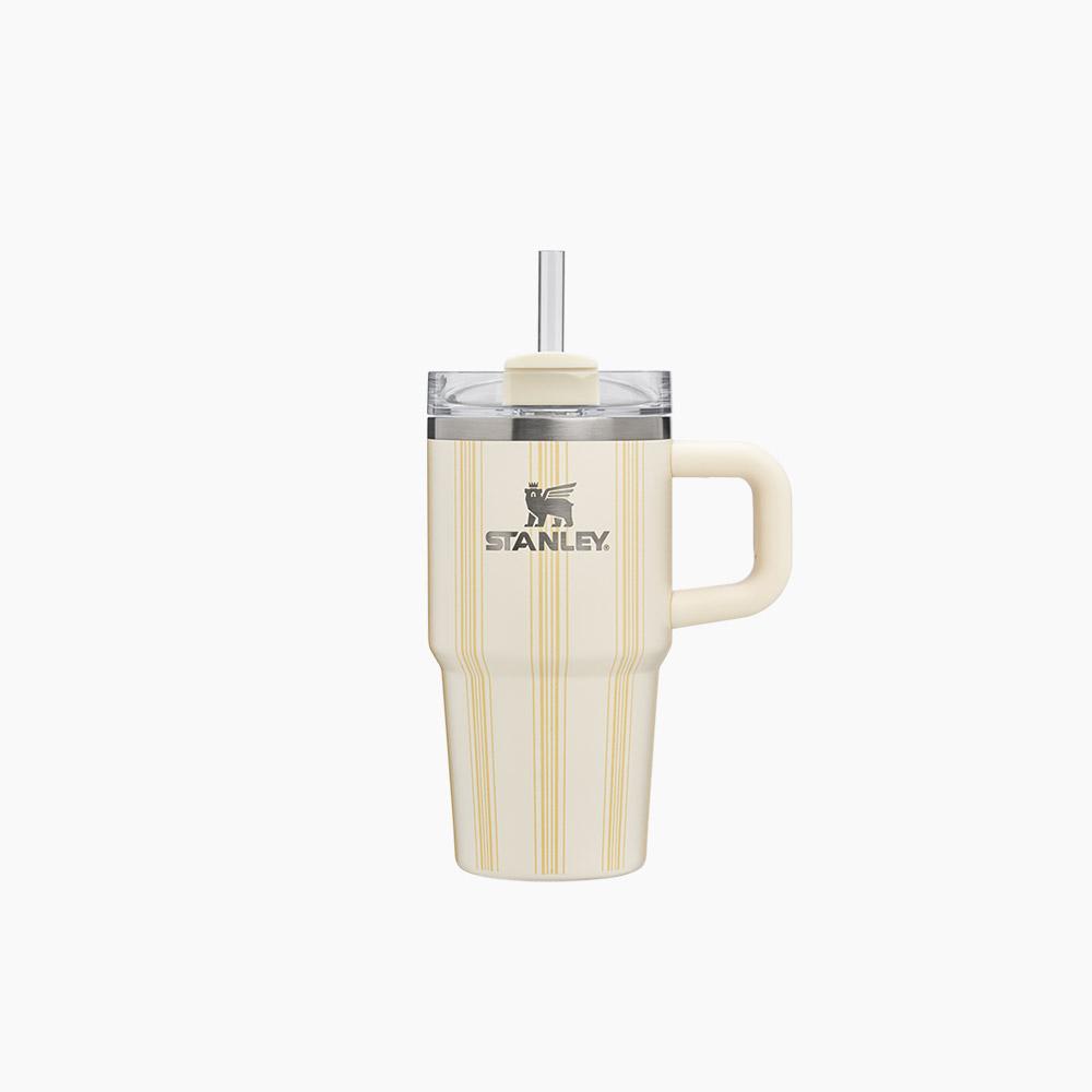 Stanley Quencher H2.0 FlowState Tumbler 591ml, Picnic Stripe - Cream 591ml/ Cream