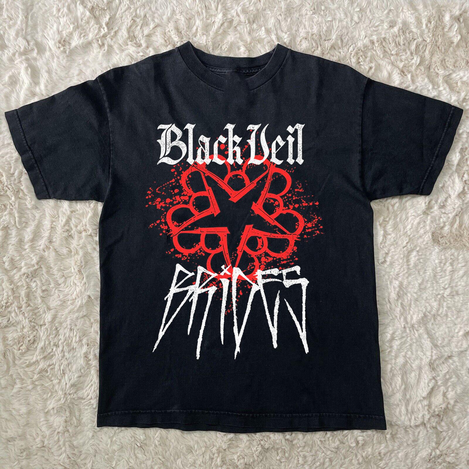Black Veil Brides Band US Tour 2024 Short Sleeve Black All Size Shirt OB53 XXL