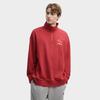 Fila Original Peony Half-Zip Classic Vintage Minimalist Casual Comfortable Versatile Sweatshirt Unisex Sweatshirt Red F51U619204FRD