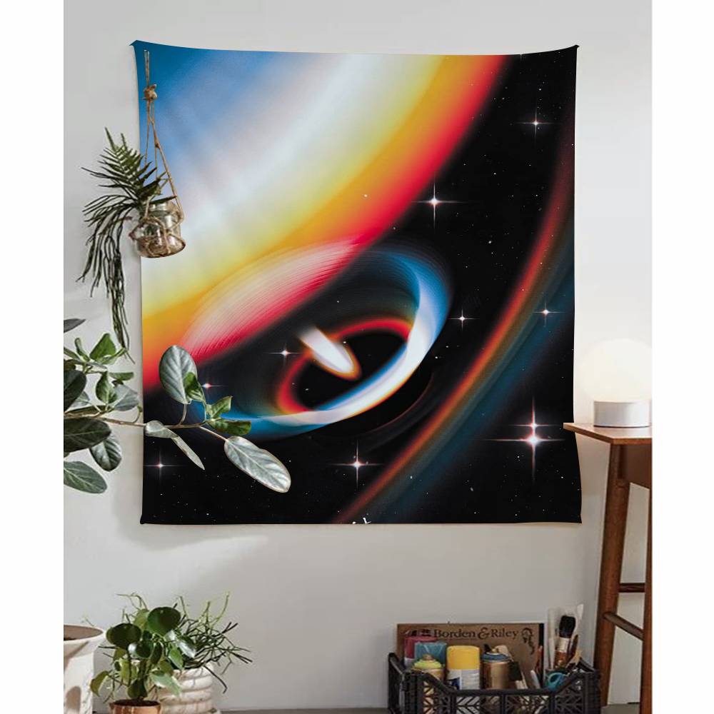 Abstract Futurism Wall Art Dark Colorful Colorful Tapestry Wall Hanging Bohemian Wall Tapestries Mandala Wall Art Decor