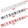 3D Mitsubishi Car Front Hood Emblem Badge Sticker For ASX Lancer 10 9a Pajero Outlander 2013 Sport L200 Expo Alphabet Styling