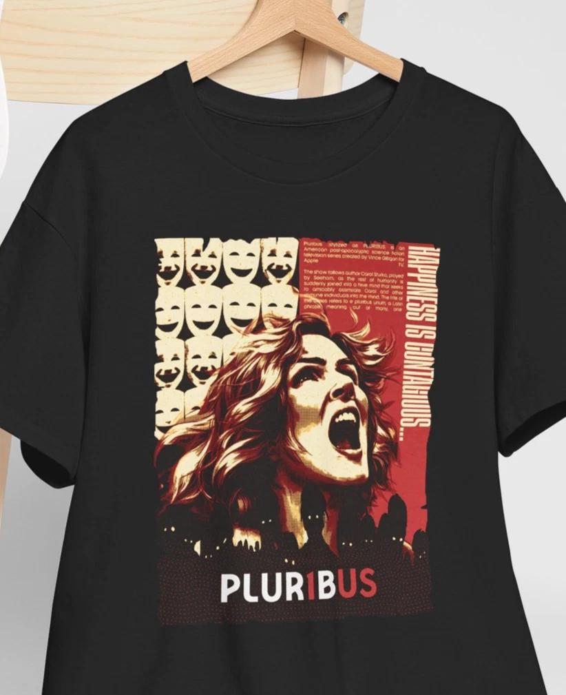 

Pluribus TV Series 2025 Show Rhea Seehorn Vince Gilligan Breaking Bad Tee Shirt 4XL