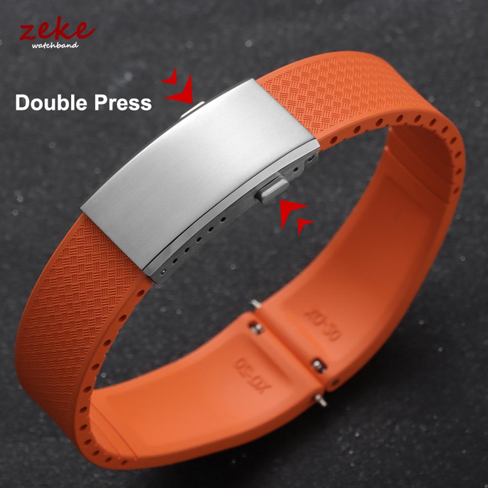 16mm 18mm 20mm 22mm Watch Clasp Folding Buckle Solid Stainless Steel Deployment Clasp Silver Watch Buckle Watch Band Accessories