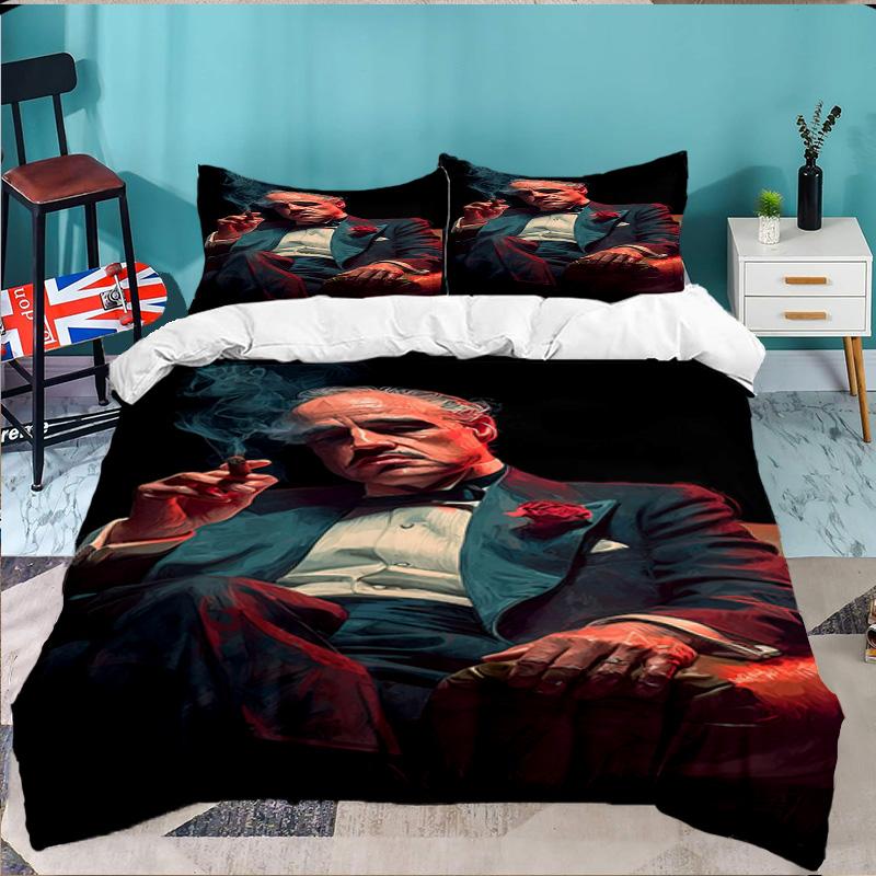 Godfather's Legacy 3PCS Bedding set,Ideal for 1pc Duvet Cover And 2pcs Pillowcases Perfect for Fan gift,Ideal for Bedroom, Dormitory