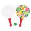 Beach Rackets - MARBUENO - Wood Set (racket + Ball) - 38 X 24 X 0.6 Cm - Multicolour - For Outdoor