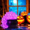 Purple Light Halloween Bubbling Cauldron Decoration Luminous Bubbling Pot Ornament  Bar