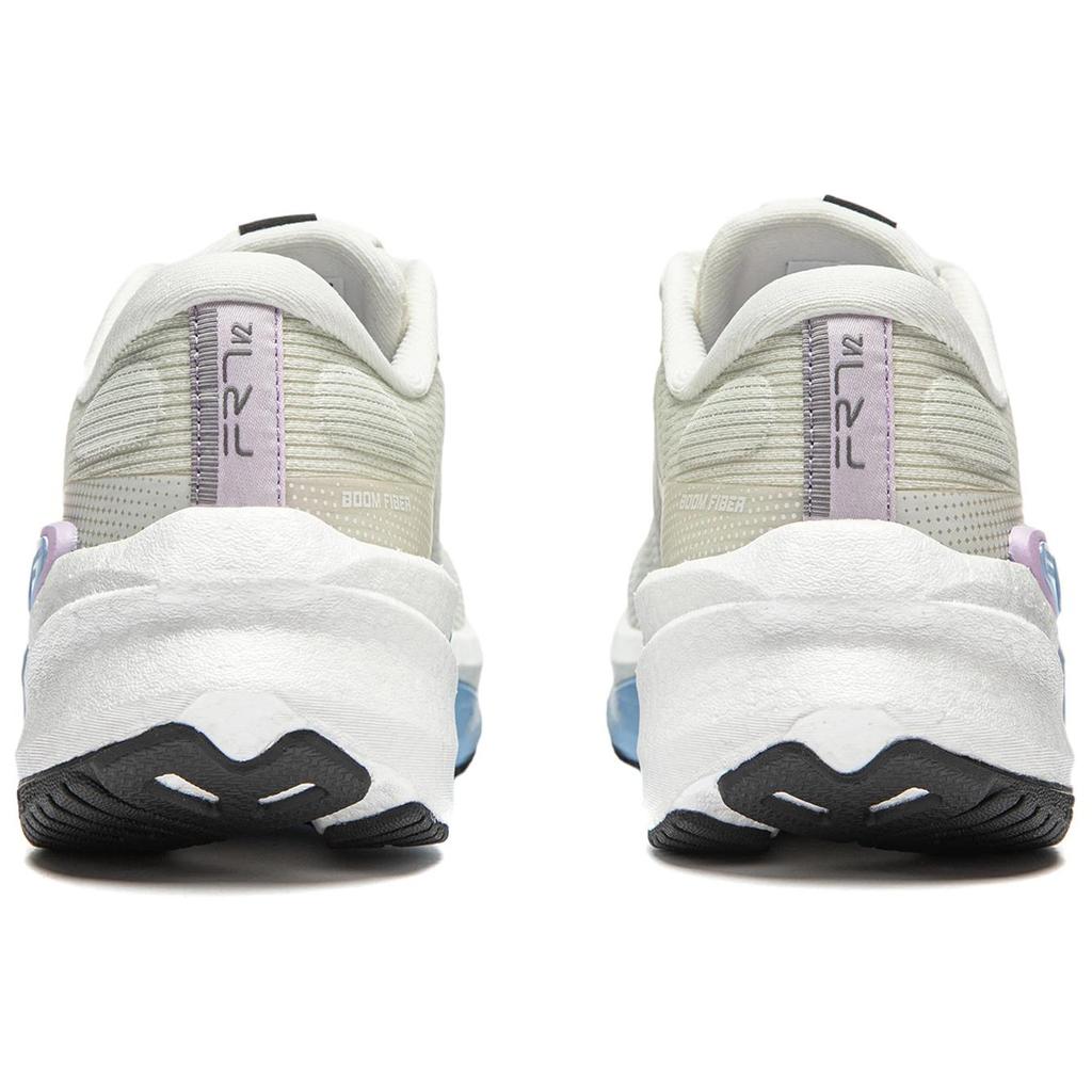 New LINING Furious Rider 7.0 V2 Running Shoes Women's Low Top Ivory/Black/Sky Blue ARZU004-9