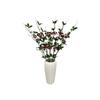 Realistic Artificial Blueberry Branch with Green Leaves, Faux Blue Berry Twig Stem, Simulation Fruit, Centerpiece DIY Floral Arrangement Accessories