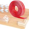 1 Set Bumper Strip Transparent Silicone Furniture Corner Protectors Baby Proofing Edge Safety Bumper for Home