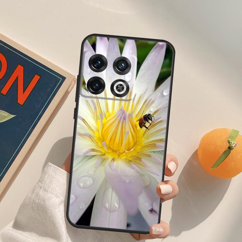 Lotus Flower Case For OnePlus 15 13 12 11 13R 12R 10T 8T 13T OnePlus Nord 5 CE 3 2 4 Lite N20 N30 Cover