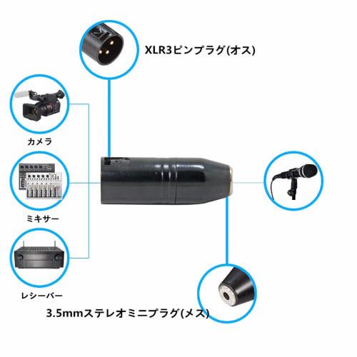 Wuernine XLR 3.5mm Konverter Stecker Mikrofonanschluss Stereo Mini Klinke Buchse auf Canon 3-Pin Stecker Männlich Konverter Adapter für Kameras, Recorder, Mixer