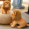 Simulation Tiger Lion Doll Plush Toy Stuffed Toys Kawaii Plushies Dolls Pillow Animals Toys for Children Home Decoration Gifts
